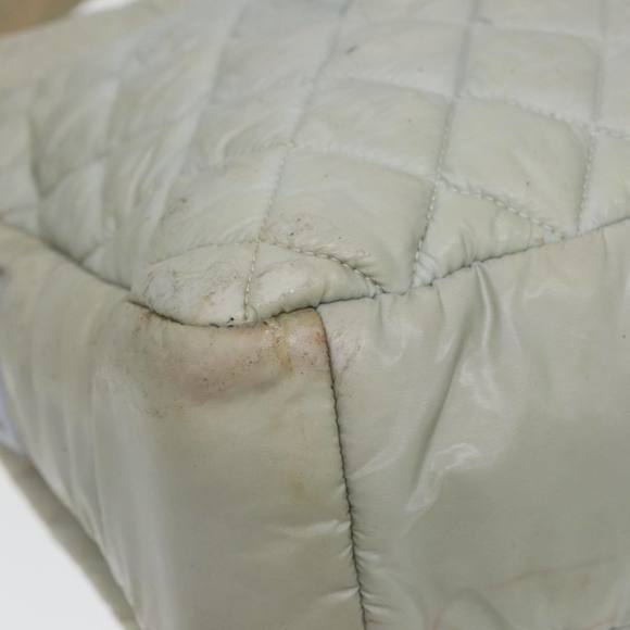 CHANEL Small Messenger Cococoon Shoulder Bag Nylon Gray Silver CC Auth bs17253 - Picture 13 of 16